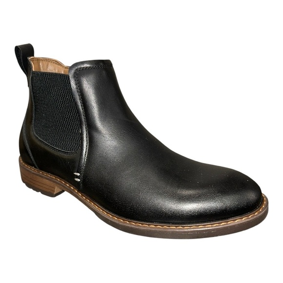 Madden NYC NWOB Vegan Leather Black Chukka Side Zip Ankle Boots Men’s 7 - Picture 9 of 12